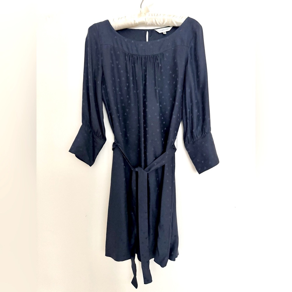 Lewis Cho silk navy dress